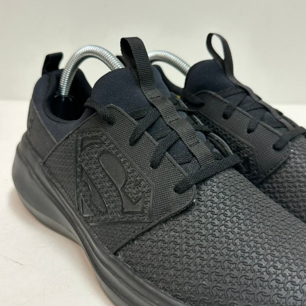 WORN ONCE Skechers x DC Superman 108089 Invincibility Women's Black Work Shoes 9 - Picture 6 of 12